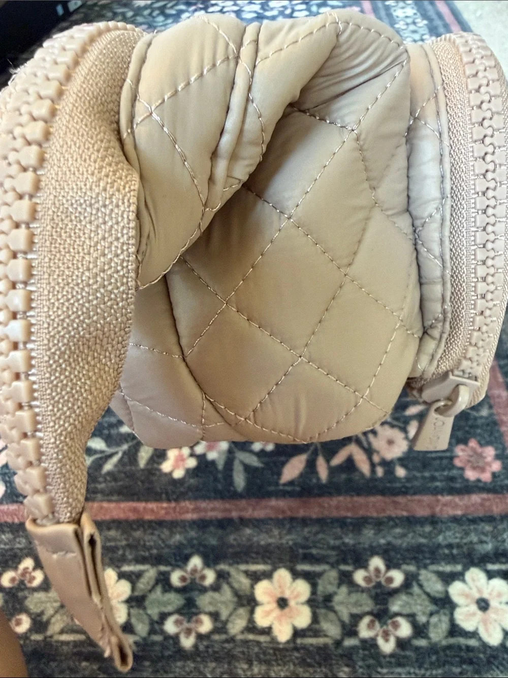 Quilted Bag to organize toiletries, makeup, hot tools and any travel essentials